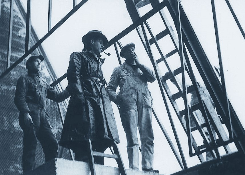 1932 - KR inspicerer byggeri