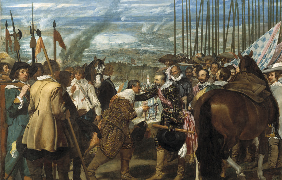 Udsnit af "Lanserne/Bredas overgivelse" af Diego Velázquez, ca. 1635. Af Diego Velázquez/Museo Nacional del Prado, Madrid.