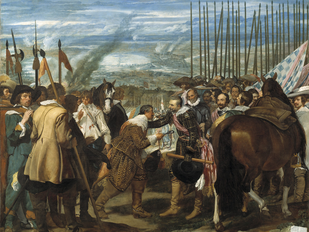 Udsnit af "Lanserne/Bredas overgivelse" af Diego Velázquez, ca. 1635. Af Diego Velázquez/Museo Nacional del Prado, Madrid.